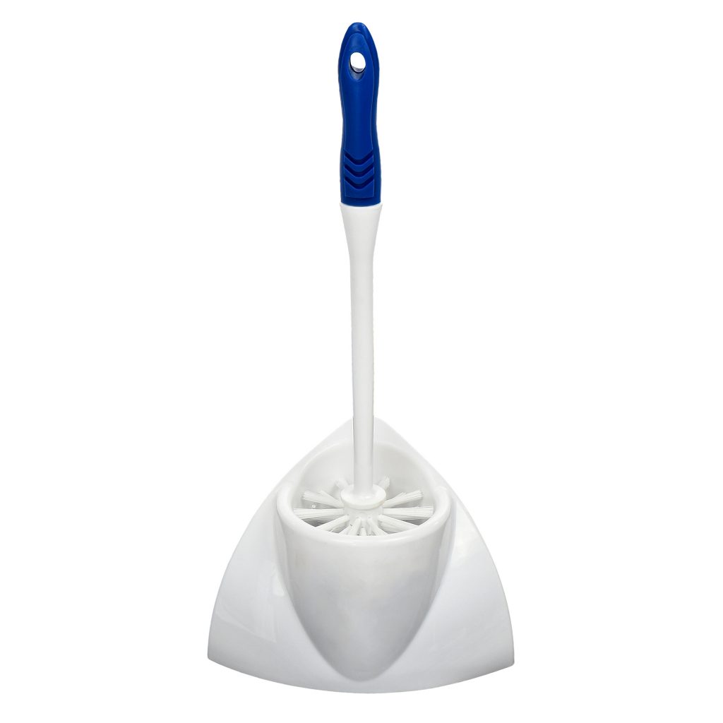 DISCONTINUED ALPINE INDUSTRIES TOILET BOWL BRUSH WITH CORNER CADDY