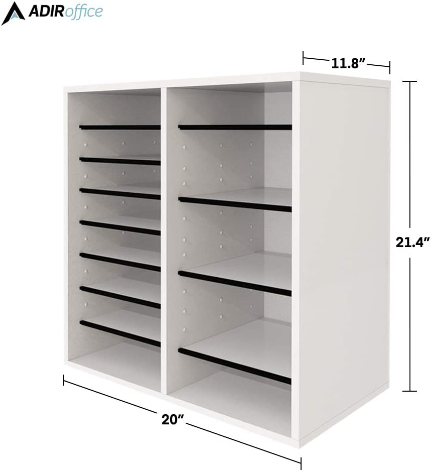 16 Compartment Wooden Literature Organizer – Alpine