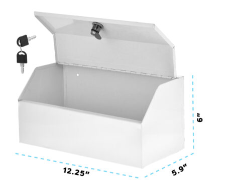 AdirMed Large Locking Medicine Cabinet Organizer, Safe For Medication,  First