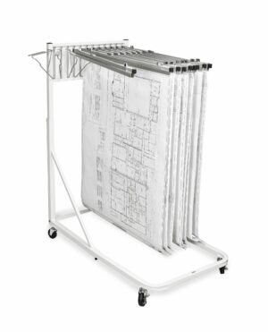 Vertical File Rolling Stand for Blueprints