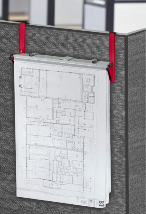 Cubicle Wall Rack for Blueprints