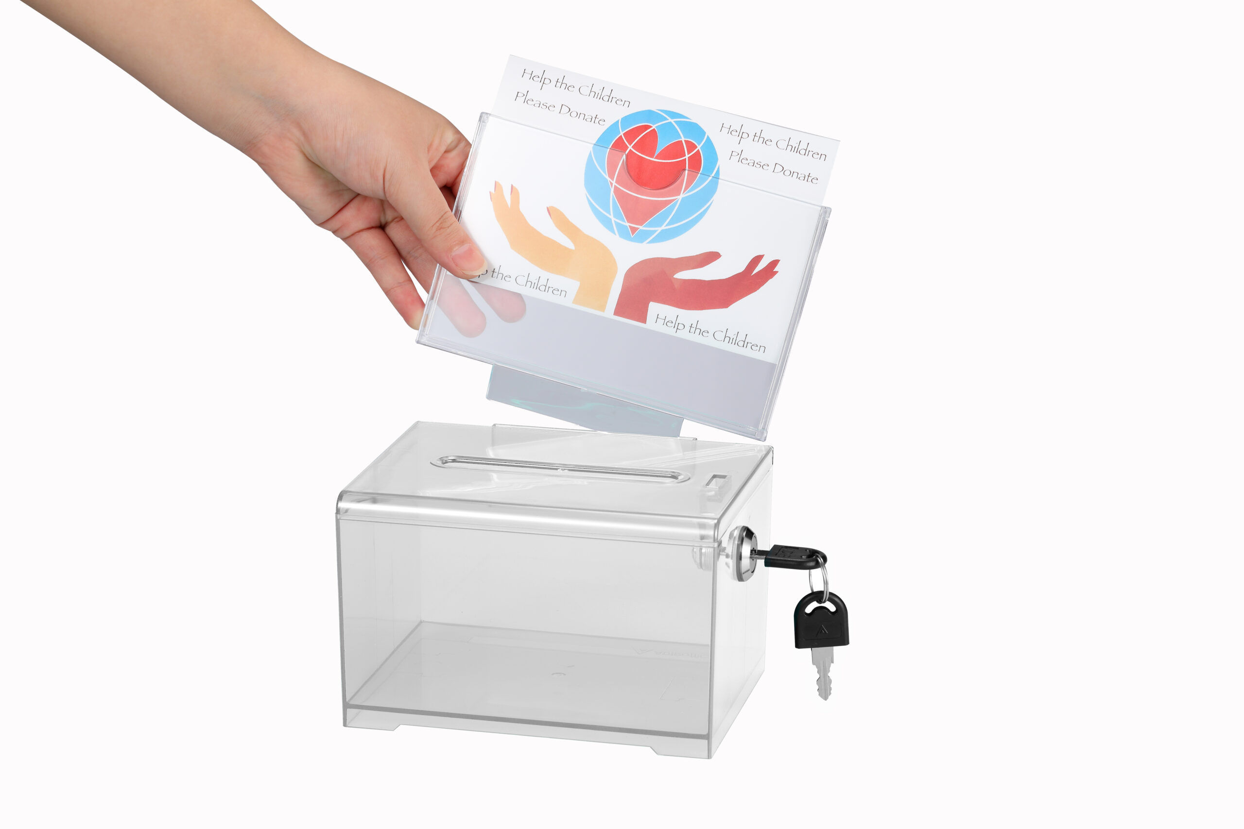 Acrylic Donation And Ballot Box With Lock – Alpine