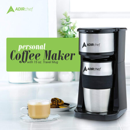 Brew 'N Go Personal Coffee Maker with Travel Mug