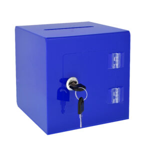 6″ x 6” Acrylic Ballot and Donation Box with Easy Open Rear Door