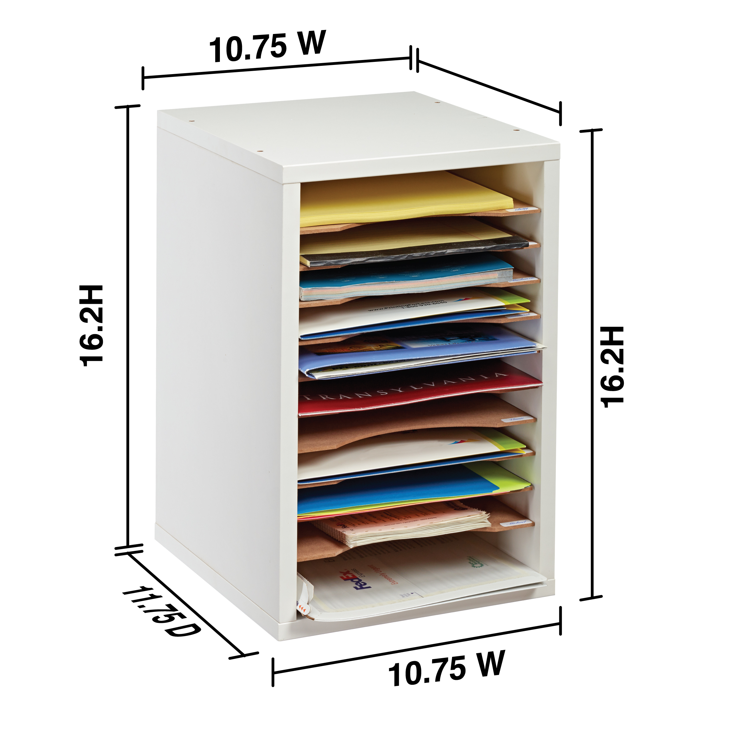 The AdirOffice 11-Compartment Vertical Paper Sorter Keeps You Organized ...