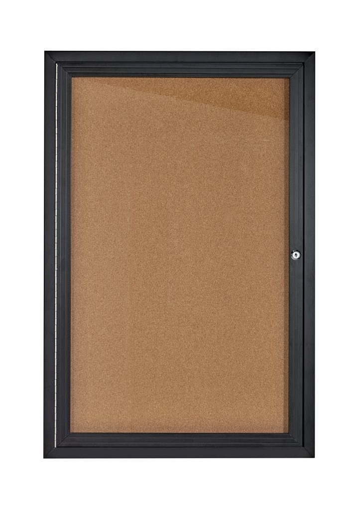 DISCONTINUED: Single & Double Door Enclosed Bulletin Boards – Alpine