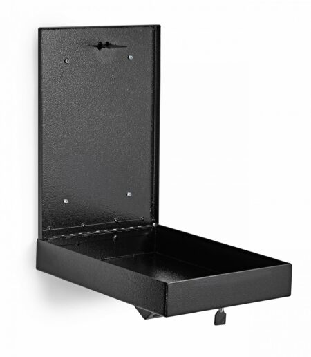 AdirOffice Wall Mount Drop Box Black for Commercial Home Office or Business Use Heavy Duty Secured Storage with Lock 