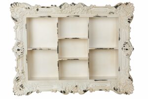 Multiple Sectioned Wall Shelf with Rustic Design