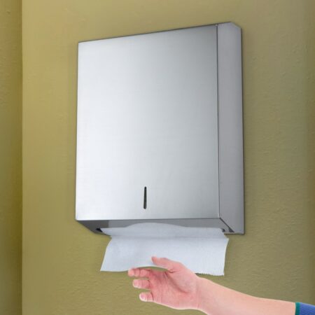 Alpine Industries Clear Wall Mounted Paper Towel Dispenser Paper Napkin Holder 
