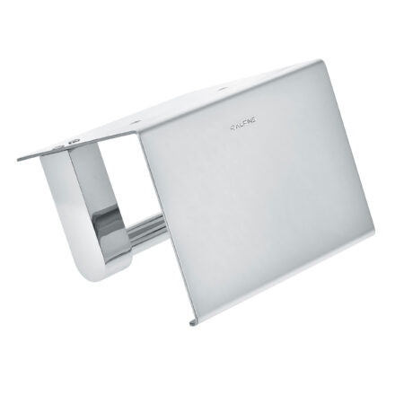 ALPINE INDUSTRIES DOUBLE TOILET PAPER HOLDER WITH SHELF STORAGE