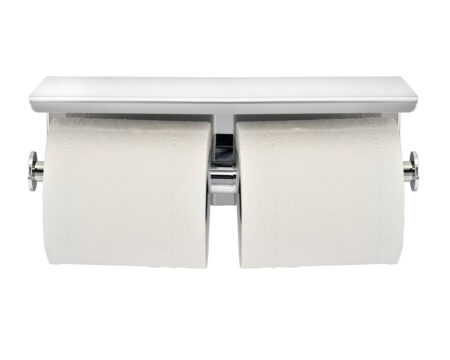 ALPINE INDUSTRIES DOUBLE TOILET PAPER HOLDER WITH SHELF STORAGE RACK,  BRUSHED STAINLESS – Alpine