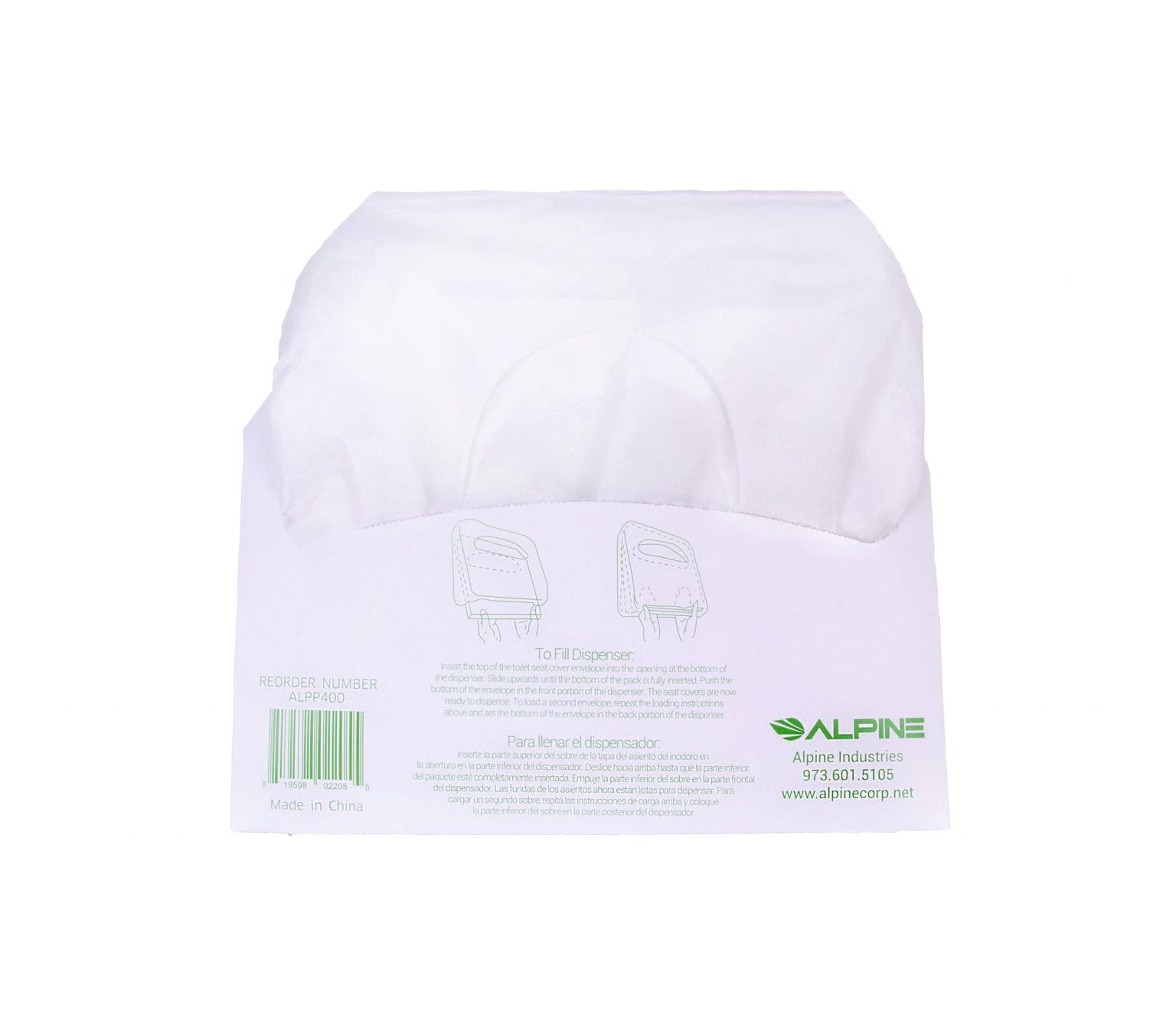 Alpine Industries Flushable Toilet Seat Covers In 3 250 Sheet Packs Alpine