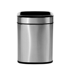 ALPINE INDUSTRIES OPEN TRASH CAN, STAINLESS STEEL, 6 L / 1.6 GAL