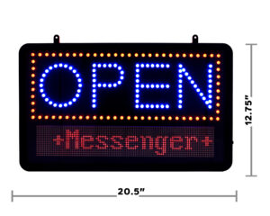 Alpine Industries LED Open Progammable Sign