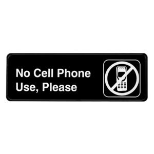 ALPINE INDUSTRIES NO CELL PHONE USE, PLEASE SIGN, 3×9