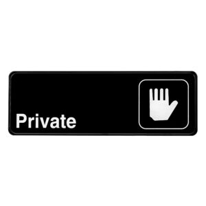 Alpine Industries Private Sign, 3x9