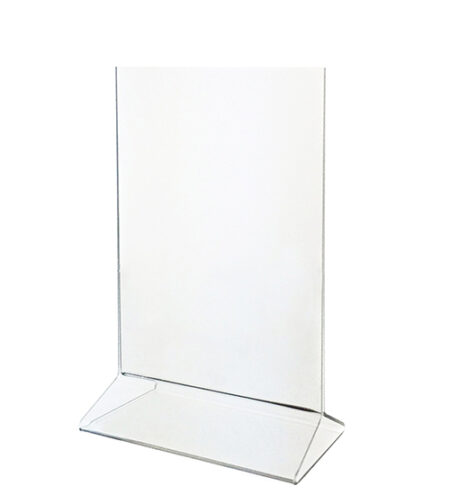 UPRIGHT FRAME TOP-LOADING ACRYLIC SIGN HOLDER 8.5″ X 11″