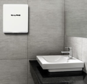 ALPINE INDUSTRIES WILLOW HIGH SPEED, COMMERCIAL HAND DRYER, WHITE, 120V