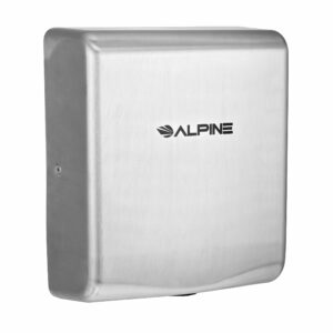 ALPINE WILLOW HIGH SPEED COMMERCIAL HAND DRYER, 220V, STAINLESS STEEL BRUSHED