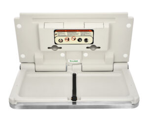HORIZONTAL BABY CHANGING STATION, STAINLESS STEEL