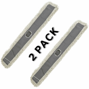 ALPINE INDUSTRIES 48? COTTON DUST/DRY MOP REPLACEMENT HEAD, 2 PACK