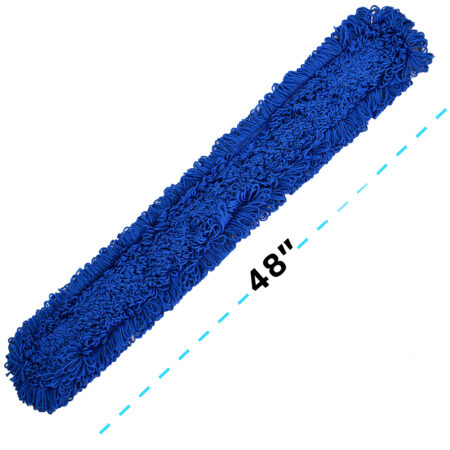 DISCONTINUED ALPINE INDUSTRIES 48" MICROFIBER DUST/DRY MOP REPLACEMENT HEAD, 2 PACK