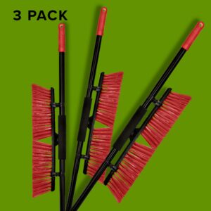 ALPINE INDUSTRIES 18? SMOOTH SURFACE PUSH BROOM, PACK OF 3