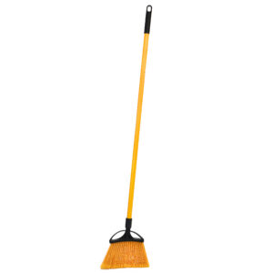 10-INCH SMOOTH SURFACE ANGLE BROOM WITH UNBREAKABLE FIBERGLASS HANDLE