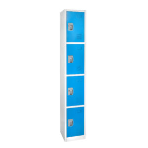 Large Blue Locker with 4 doors 4 hooks