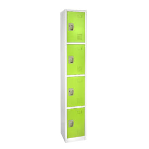 Large Green Locker with 4 doors 4 hooks
