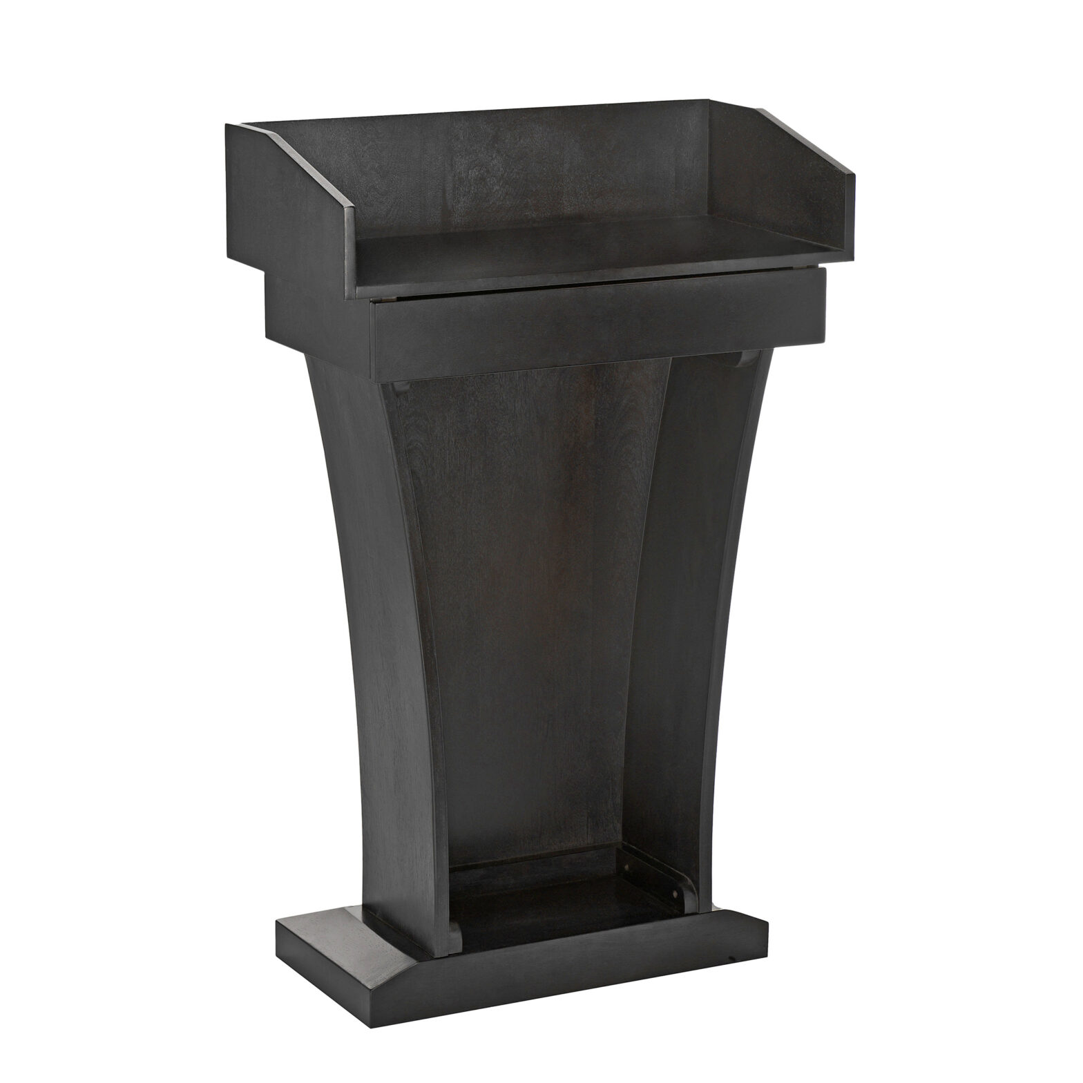 Wood Speaking Lectern, Drawer And Storage Area (black) – Alpine