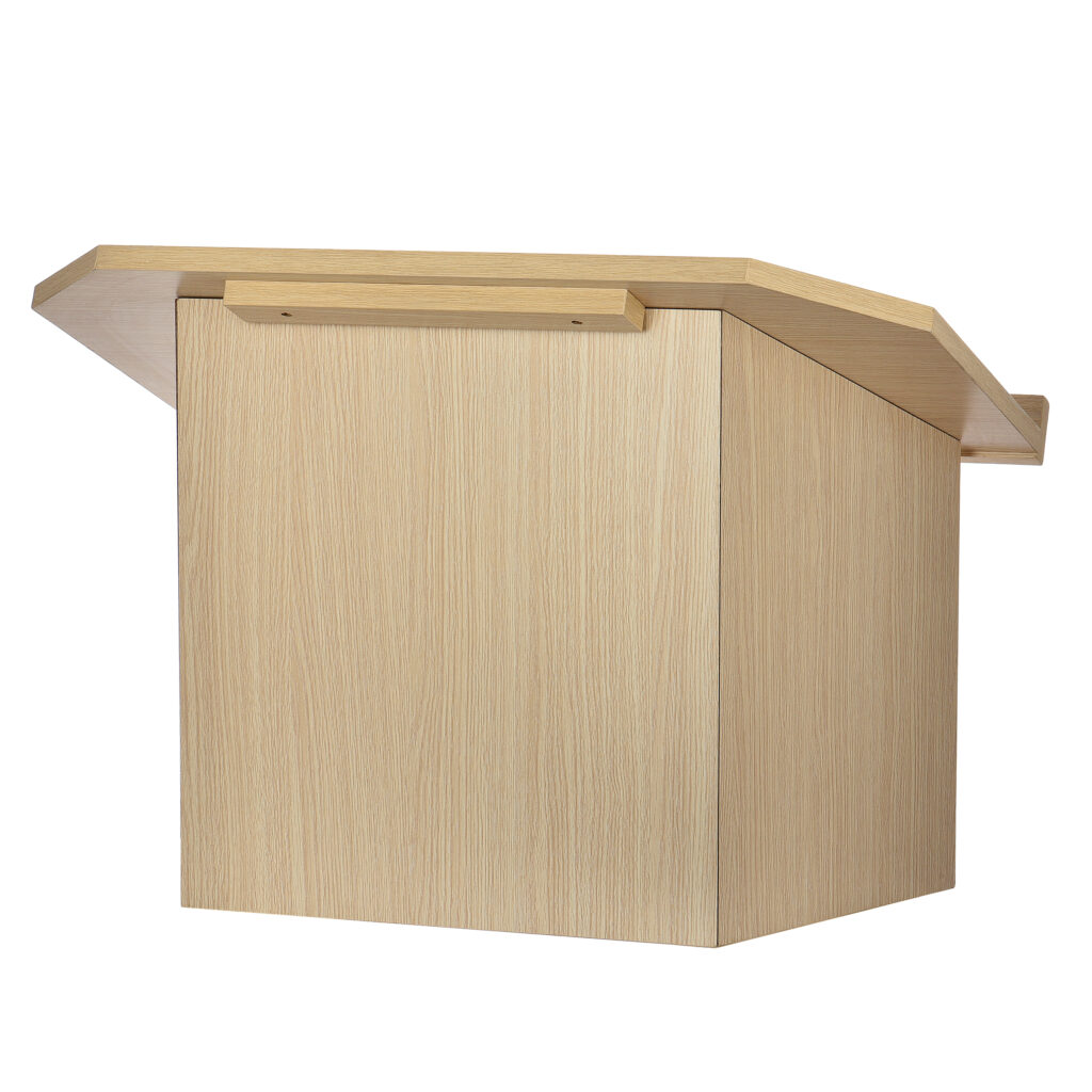 Medium Oak Foldable Tabletop Lectern/Podium Alpine