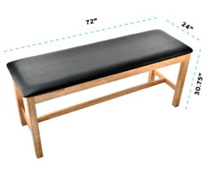 Black Straight Line Treatment Table
