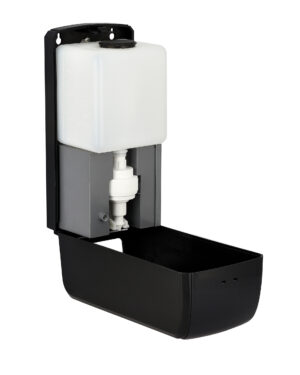 AUTOMATIC HANDS-FREE FOAM HAND SANITIZER/SOAP DISPENSER WITH DRIPTRAY 1200ML, BLK