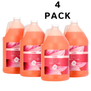 CLENZ - Alpine Industries 1 Gallon/128 oz Antimicrobial Pink Lotion Hand Soap- 4/Case