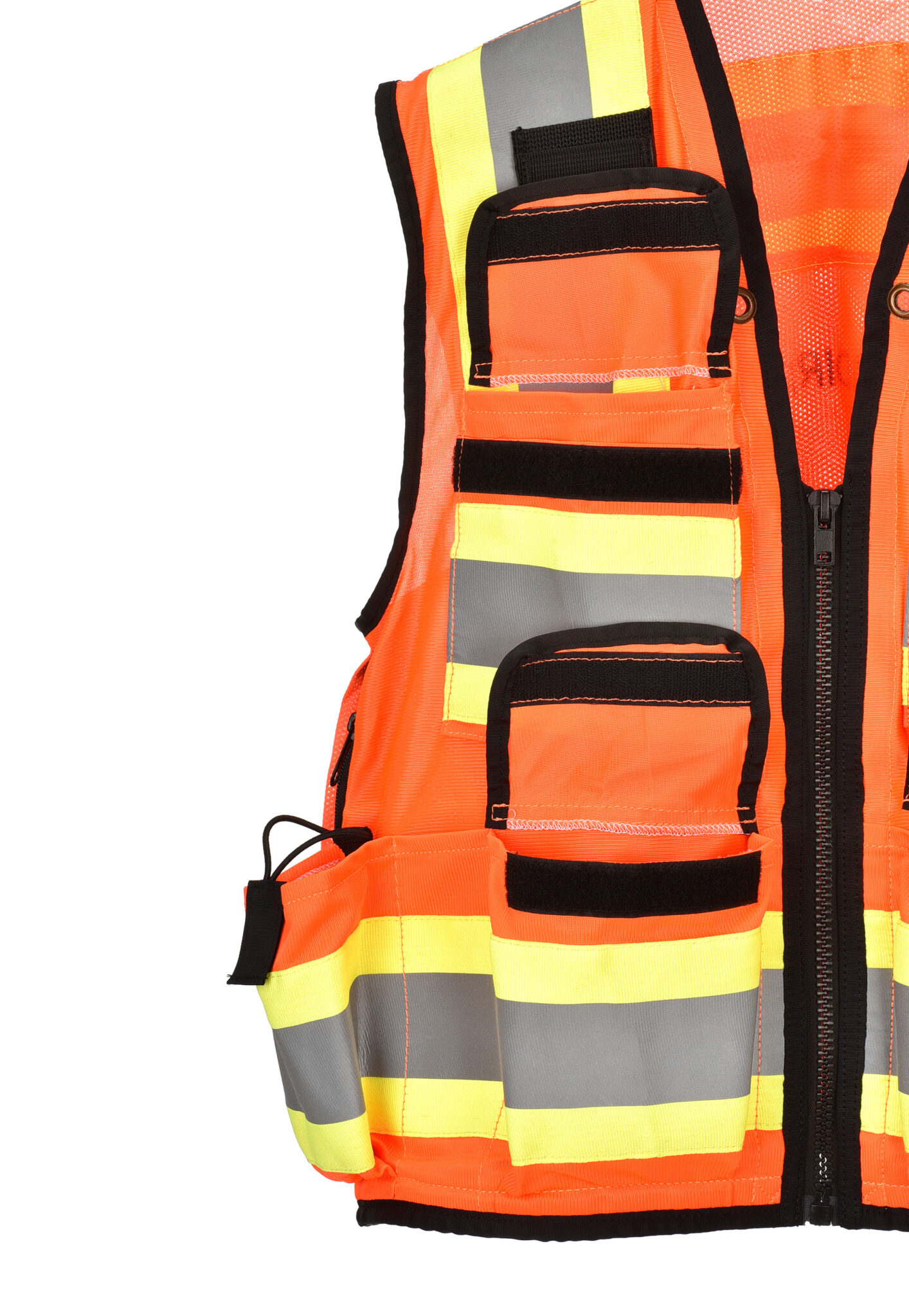 Heavy Duty Class 2 Surveyors Utility Safety Vest, Orange – Alpine