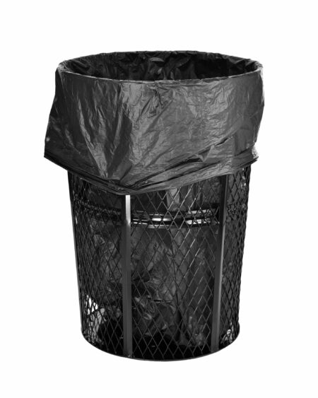 Metal Mesh Outdoor Trash Can, 48 Gallon | Alpine Industries