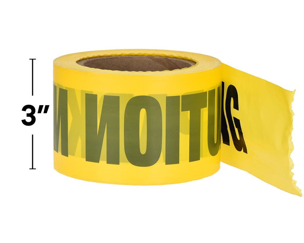 Yellow Caution Tape “Caution – No Parking” Tape 300 Ft Roll – Alpine