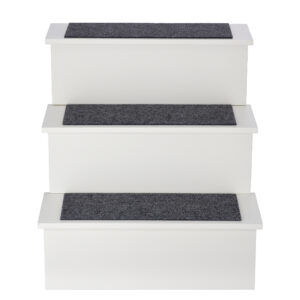 Deluxe 3-Step Pet Stairs with Non-Slip Treads