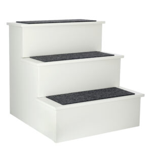 Deluxe 3-Step Pet Stairs with Non-Slip Treads
