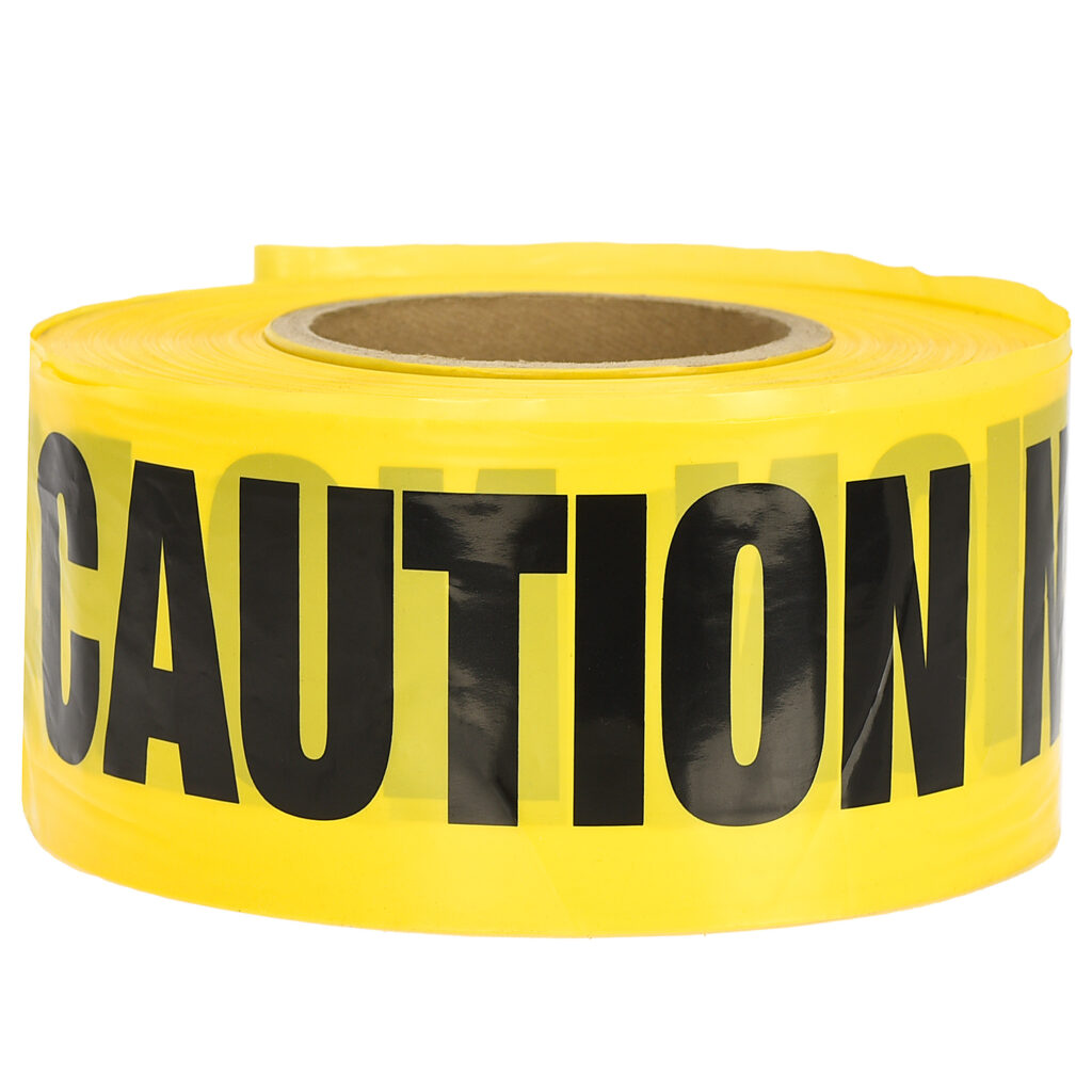 Yellow Caution Tape “Caution – No Parking” Tape 1000 Ft Roll – Alpine