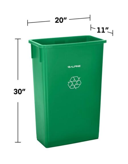 Alpine Industries 23-Gallon Slim Trash Can - Save at Tiger Medical, Inc