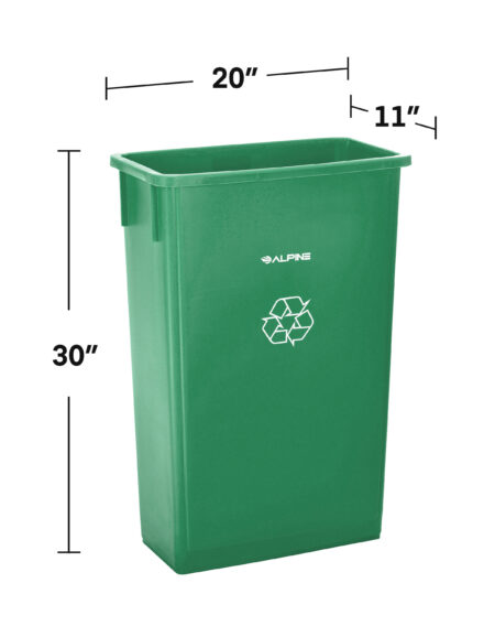 Alpine Industries 23 Gallon Slim Trash Can Dome Lid, Lime Green, 1 unit -  Kroger