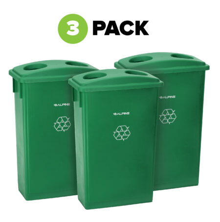 Can and Bottle Recycling Lid For 23 Gallon Slim Trash Can, 3 Pack – Alpine