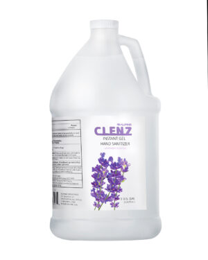 Clenz 1 Gallon/128 oz Lavander Scent Liquid Gel Hand Sanitizer, Case of 4