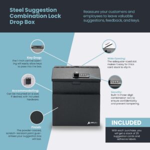Steel Suggestion Combination Lock Drop Box