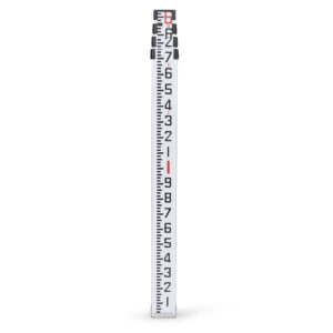 6 Ft Aluminum Rod, 10ths, 4 Section, Collapsible to 2 ft