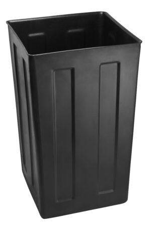 Rugged 40-Gallon All-Weather Trash Container with Steel Panels