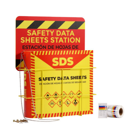 Yellow Safety (YS), SDS Binder - Updated 2023 Requirements, 2-Pack, Heavy Duty 3 Inch, 3 Ring